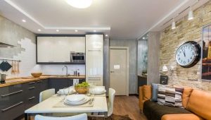 Design options for the kitchen-living room 10-11 sq. m