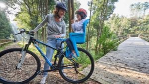 Sièges de vélo pour enfants sur le coffre: variétés, recommandations pour choisir