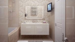Bathroom design in light colors
