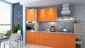 Orange kitchen: features and options in the interior