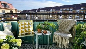 Open balcony: finishing options and design ideas