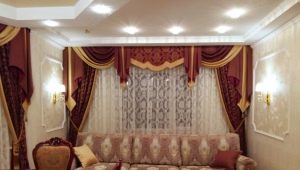 Curtains on grommets in the living room: design options and selection criteria