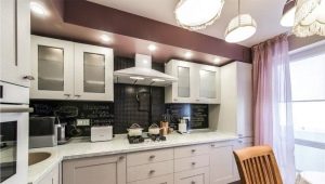 Corner set in kitchen design 9 sq. m