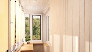 Options for finishing the loggia with clapboard