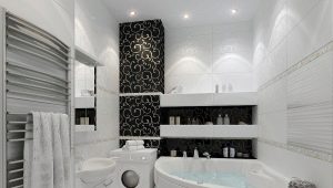 Bathroom design with washing machine 4 km. m