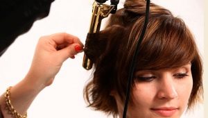 How to make curls for short hair with a curling iron?
