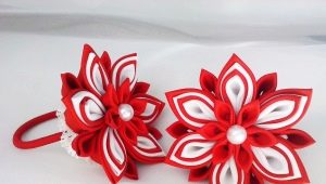 Δέσιμο μαλλιών με την τεχνική kanzashi