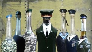 Bottle decoration on February 23