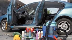 Car interior dry cleaning products