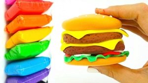 How to mold a plasticine burger?
