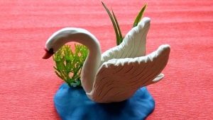 plasticine에서 백조를 성형하는 방법?