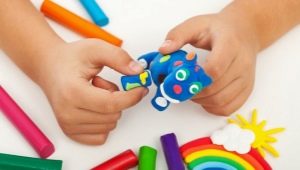 Plasticine modeling for children 6 years old