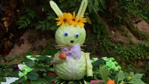 How to make a hare and a rabbit from cabbage?