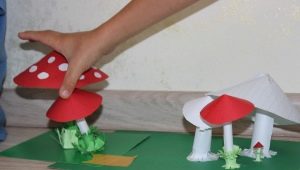 Crafts Mushroom made of paper