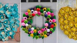 Crafts from egg trays