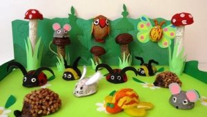 Variety of nut crafts
