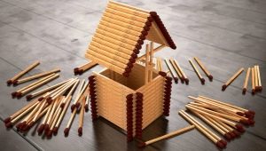 Variety of crafts from matches