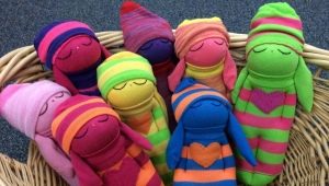Variety of sock crafts