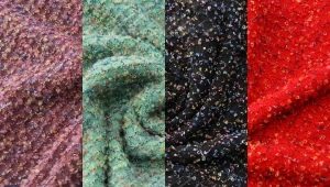 What does bouclé look like and what is sewn from fabric?