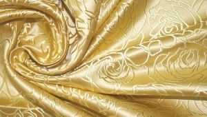 What does brocade look like and what is sewn from it?