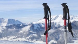 What are the ski poles and how to pick them up?