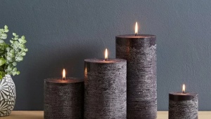 Bougies décoratives à l'intérieur