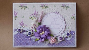 Do-it-yourself cards for a woman's birthday