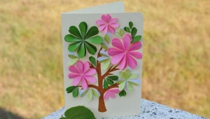 Making postcards from paper with your own hands