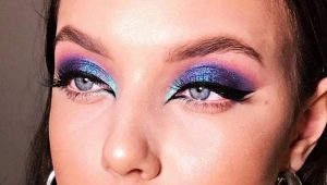Makeup for blue-gray eyes