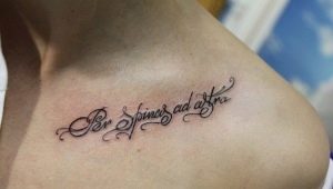 Description and sketches of tattoos Through hardships to the stars