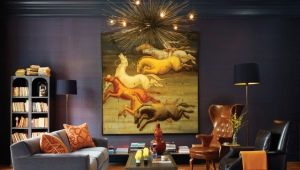 Large posters in the interior