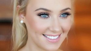 Daily makeup for blue eyes