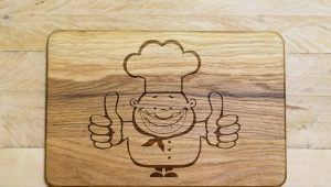 Variety of patterns for burning on a cutting board