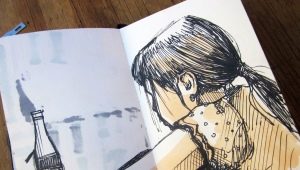 Pencil drawings for sketchbook