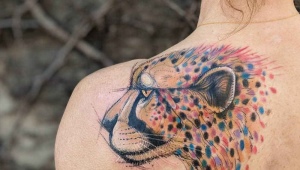 Cheetah tattoo: meaning and options for sketches