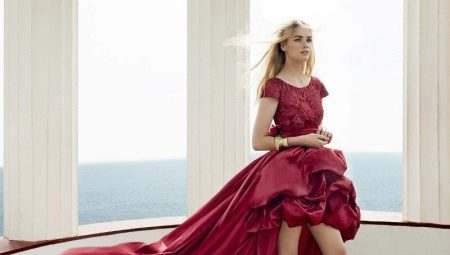 Evening dresses, short in the front and long in the back