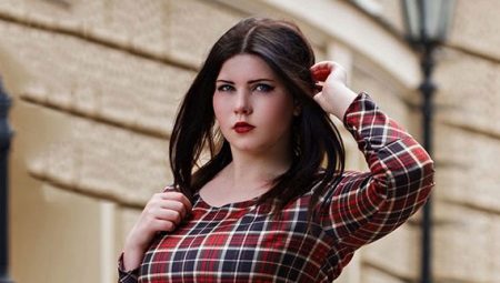 Plaid dresses for obese women