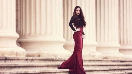 Burgundy skirt