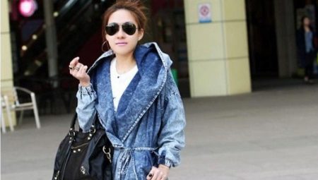 Veste en jean à capuche