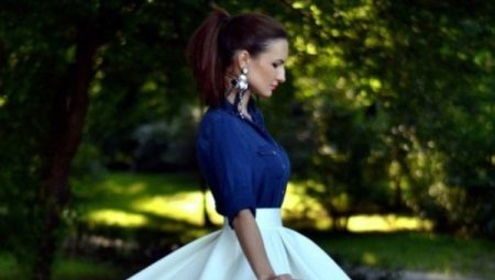 How to sew skirts sun and half sun with folds, what to wear with them?