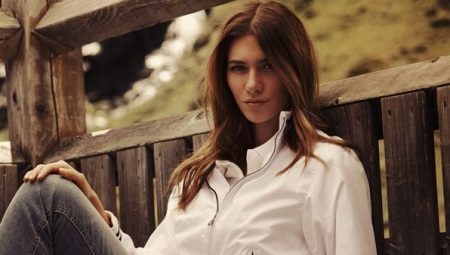 Women's white lightweight jacket