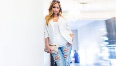 Ripped jeans for overweight girls
