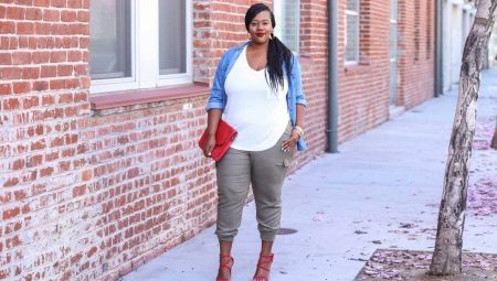 Pantalon à la mode longueur 7/8 pour les femmes obèses