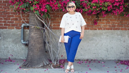 Women's summer trousers for plump