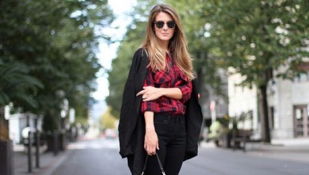 Red check shirts