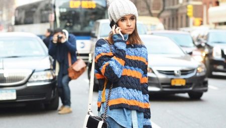 Sweater with braids
