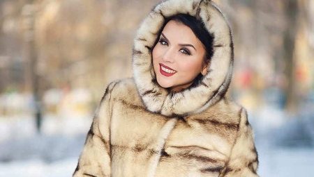 Imitation mink fur coat