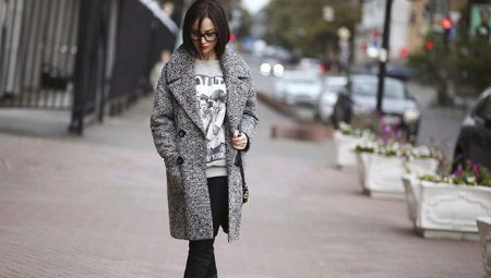 Images and stylish bows with a coat