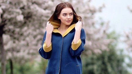 Boiled wool coat