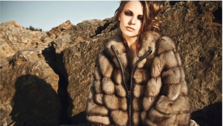 Manteau en fourrure de furet